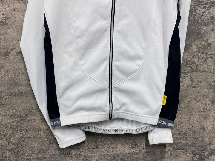 JW508 パールイズミ PEARL iZUMi 長袖 サイクルジャージ 白 L 裏起毛