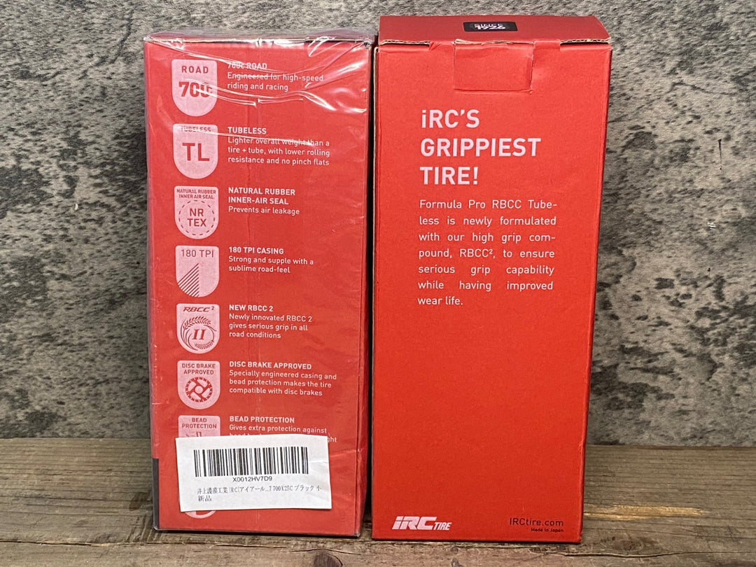 JI071 iRC FORMULA PRO HL TL タイヤ チューブレス 700x25C セット