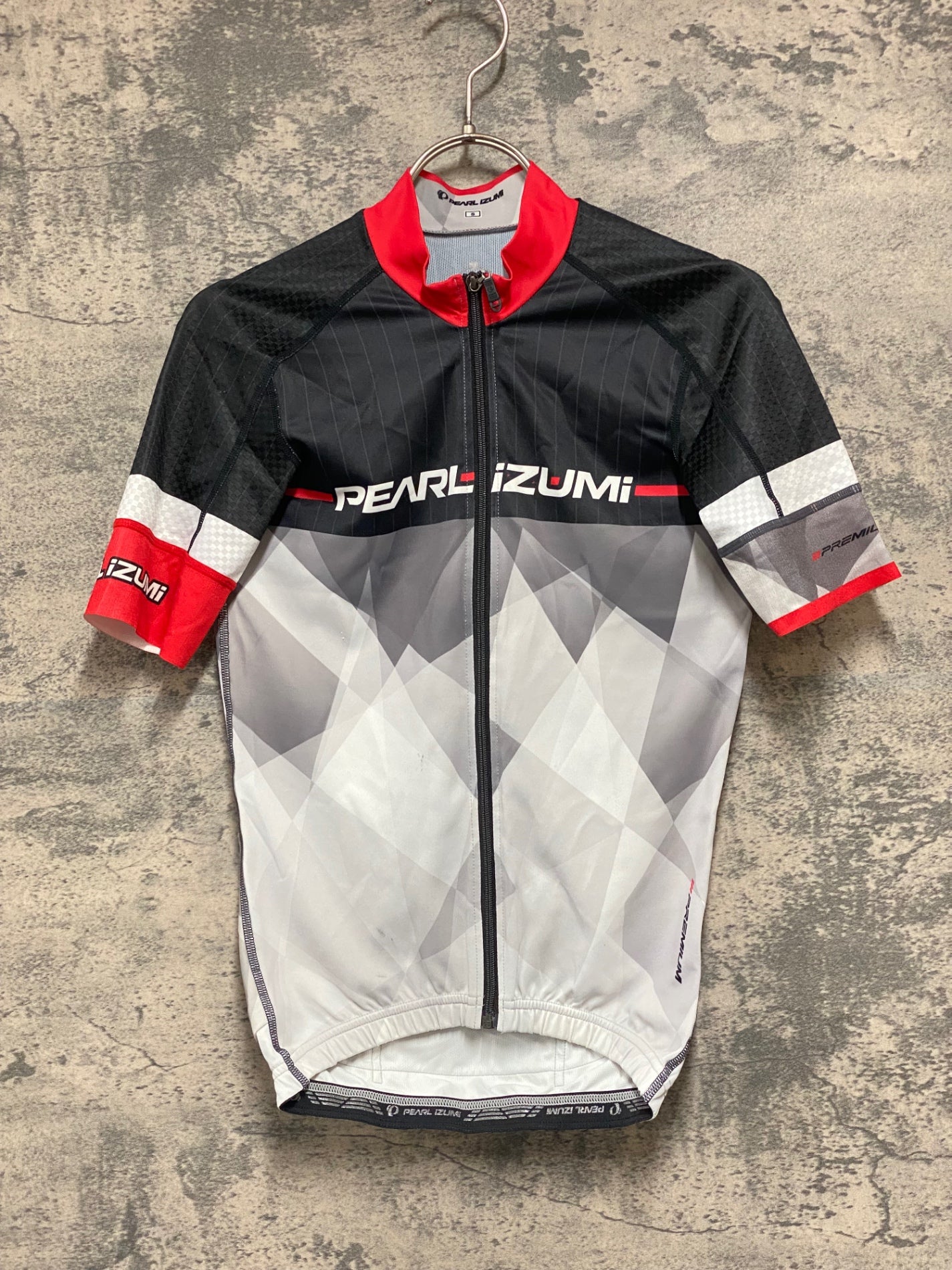 KC190 パールイズミ PEARL iZUMi 半袖 サイクルジャージ 赤 黒 白 S