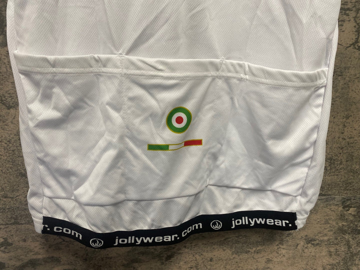 JO214 ジョリーウェア JOLLYWEAR 半袖 サイクルジャージ 白 黒 2XL