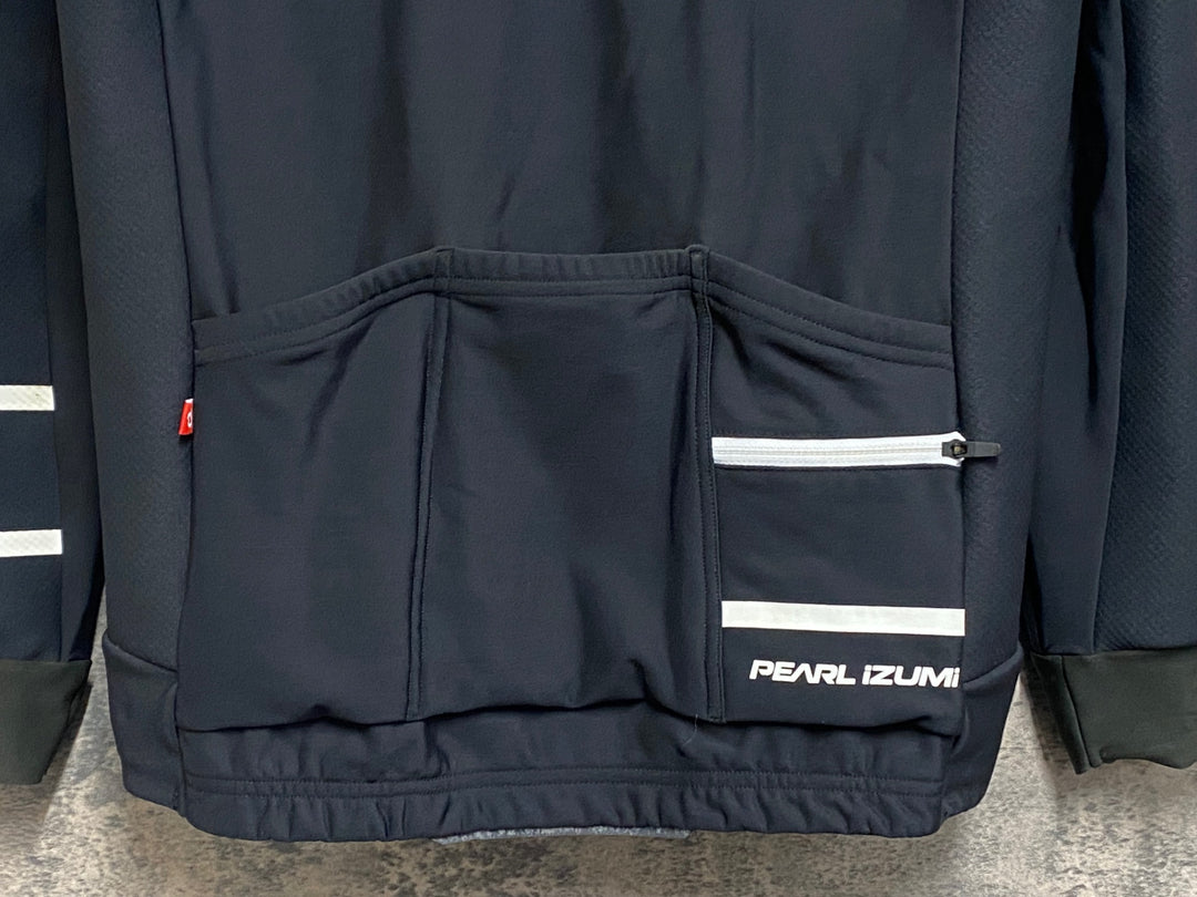 JO023 パールイズミ PEARL iZUMi 長袖 サイクルジャケット 黒 M 裏起毛