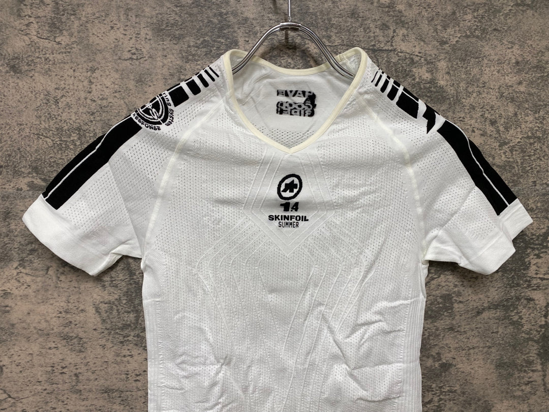 JR151 アソス assos SKINFOIL EVO7 ベースレイヤー 白 1.4 SUMMER
