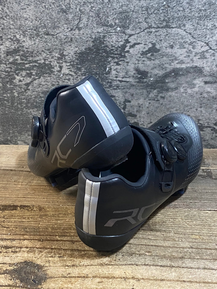 KB511 シマノ SHIMANO RC7 SH-RC702 ビンディングシューズ シルバー 黒 EU43.5 WIDE SPD-SL