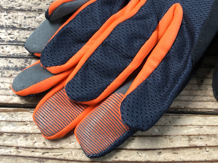 KF196 カステリ CASTELLI ARENBERG GEL LF 長指 グローブ 黒 オレンジ L