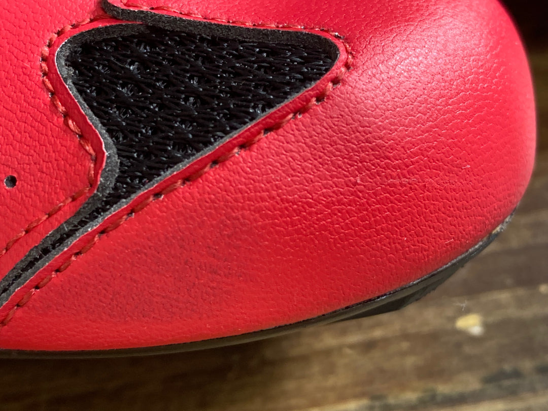 KL849 シディ SIDI GENIUS 10 ビンディングシューズ 赤 黒 3穴 EU38