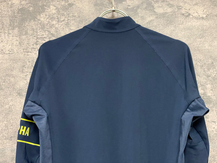 JU974 ラファ Rapha PRO TEAM LONG SLEEVE THERMAL JERSEY 長袖 サイクルジャージ 濃紺 M 裏起毛