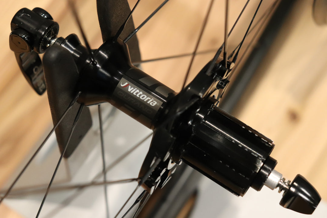 ヴィットリア vittoria キュラーノ QURANO 46 カーボン チューブラー ホイールセット シマノ11S/12S 【仙台店】