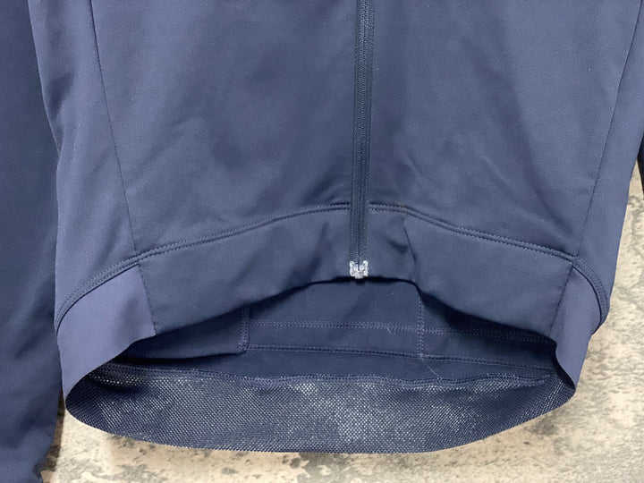 KI525 ラファ Rapha MEN'S LONG SLEEVE CORE JERSEY 長袖 サイクルジャージ 紺 S 裏起毛