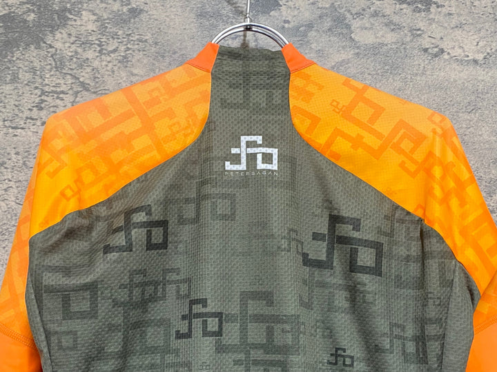 KM615 スポーツフル sportful 半袖 サイクルジャージ オリーブ オレンジ M sagan