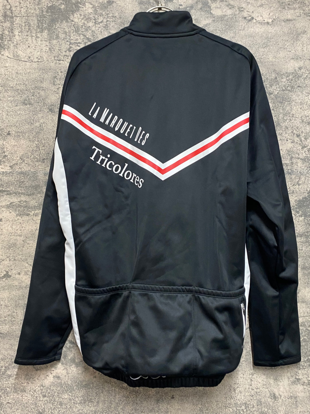 JN798 ルコック le coq sportif 長袖サイクルジャケット 白黒 O 裏起毛