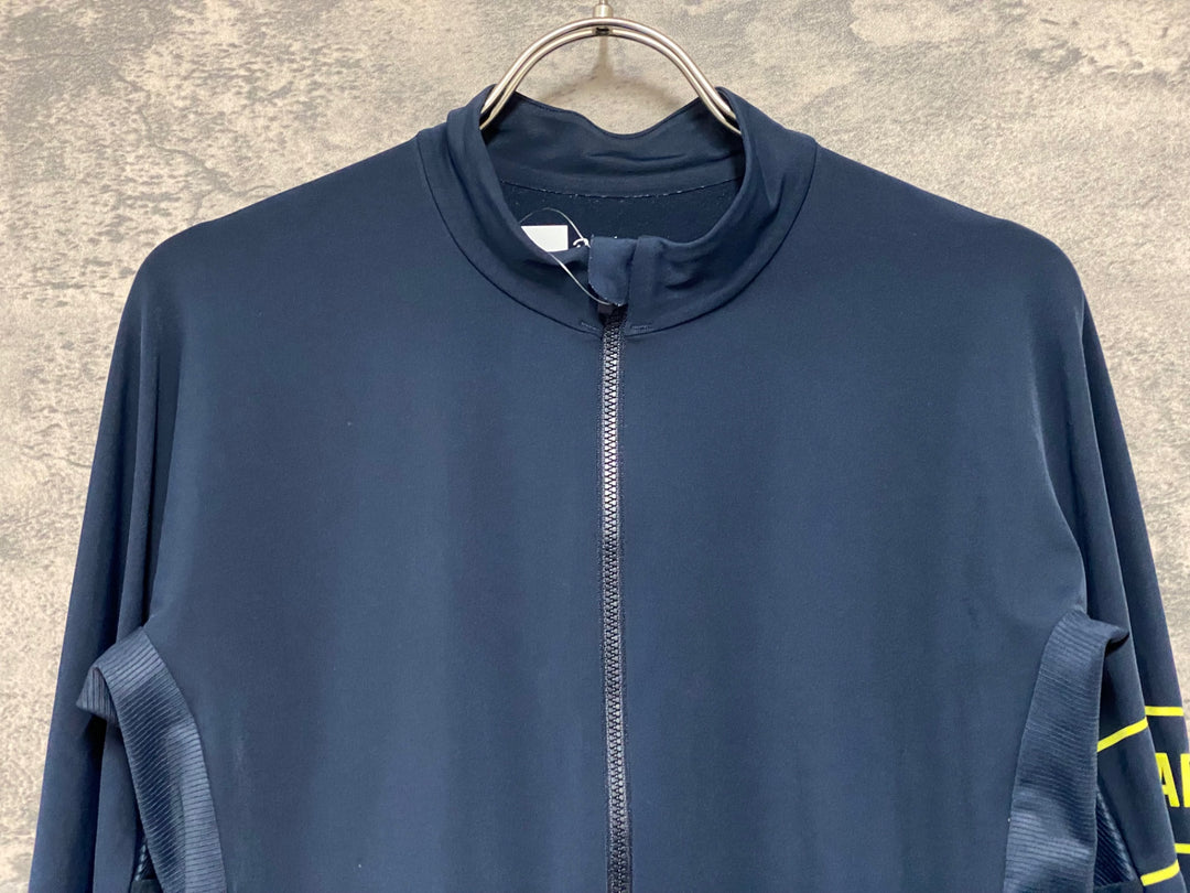JU974 ラファ Rapha PRO TEAM LONG SLEEVE THERMAL JERSEY 長袖 サイクルジャージ 濃紺 M 裏起毛