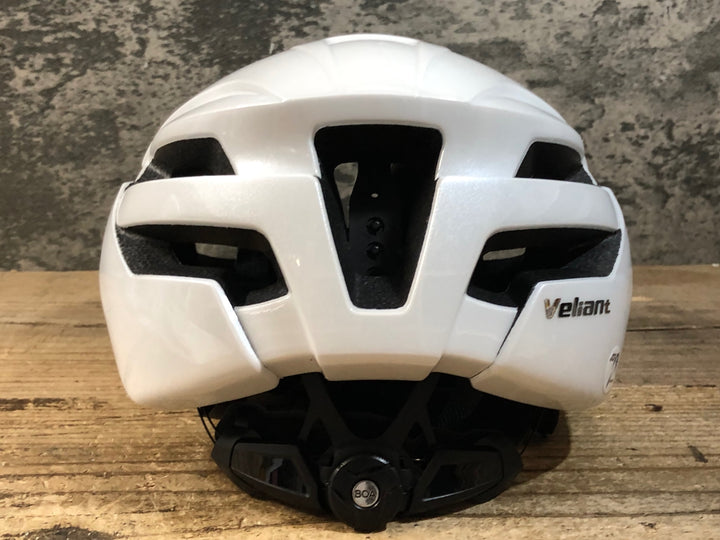 KJ221 カーマ― KARMOR Veliant ヘルメット L 59-60cm 白 2024/11製造