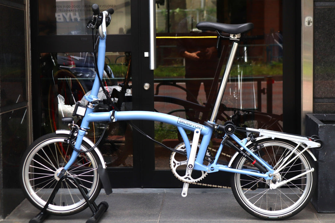 【ハブダイナモ組み！】 ブロンプトン BROMPTON M6R 2021モデル クラウドブルー 16インチ 折り畳み 小径車 【東京南麻布店】