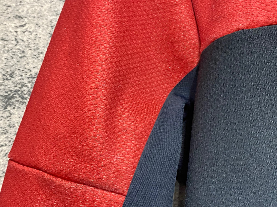 JY804 パールイズミ PEARL iZUMi 長袖 サイクルジャケット 黒 赤 S 裏起毛