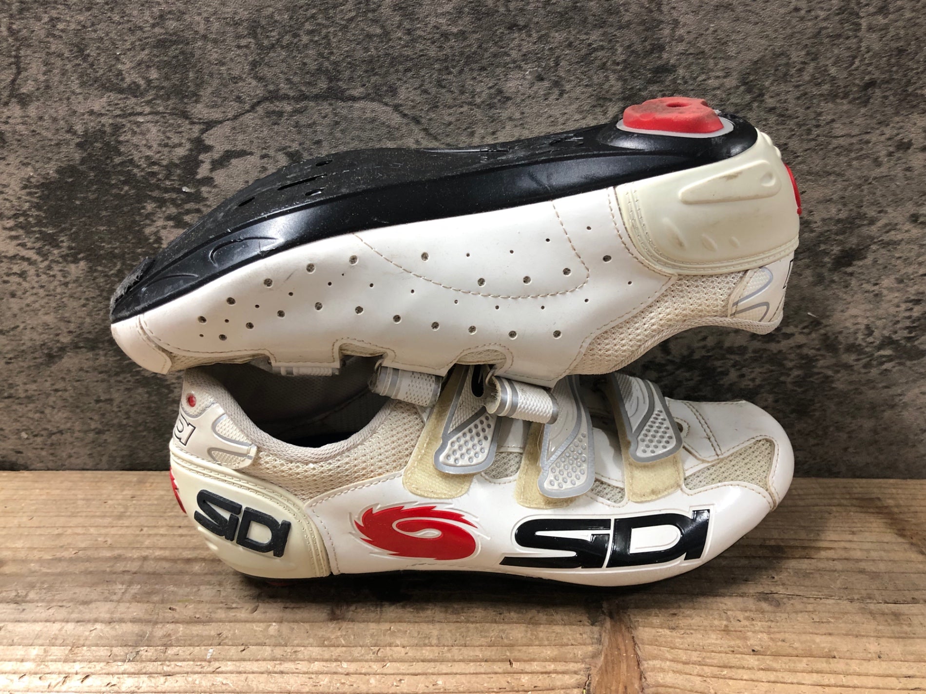 JT867 シディ SIDI GENIUS 7 ビンディングシューズ 白 EU42 ※日焼け