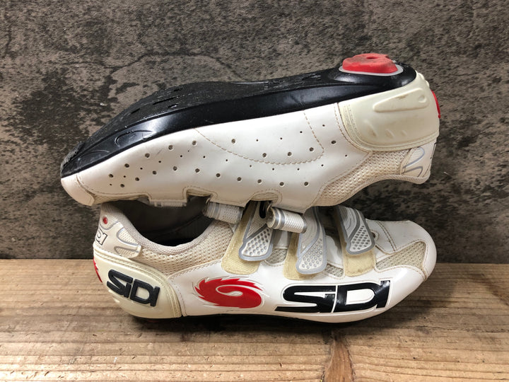 JT867 シディ SIDI GENIUS 7 ビンディングシューズ 白 EU42 ※日焼け有り