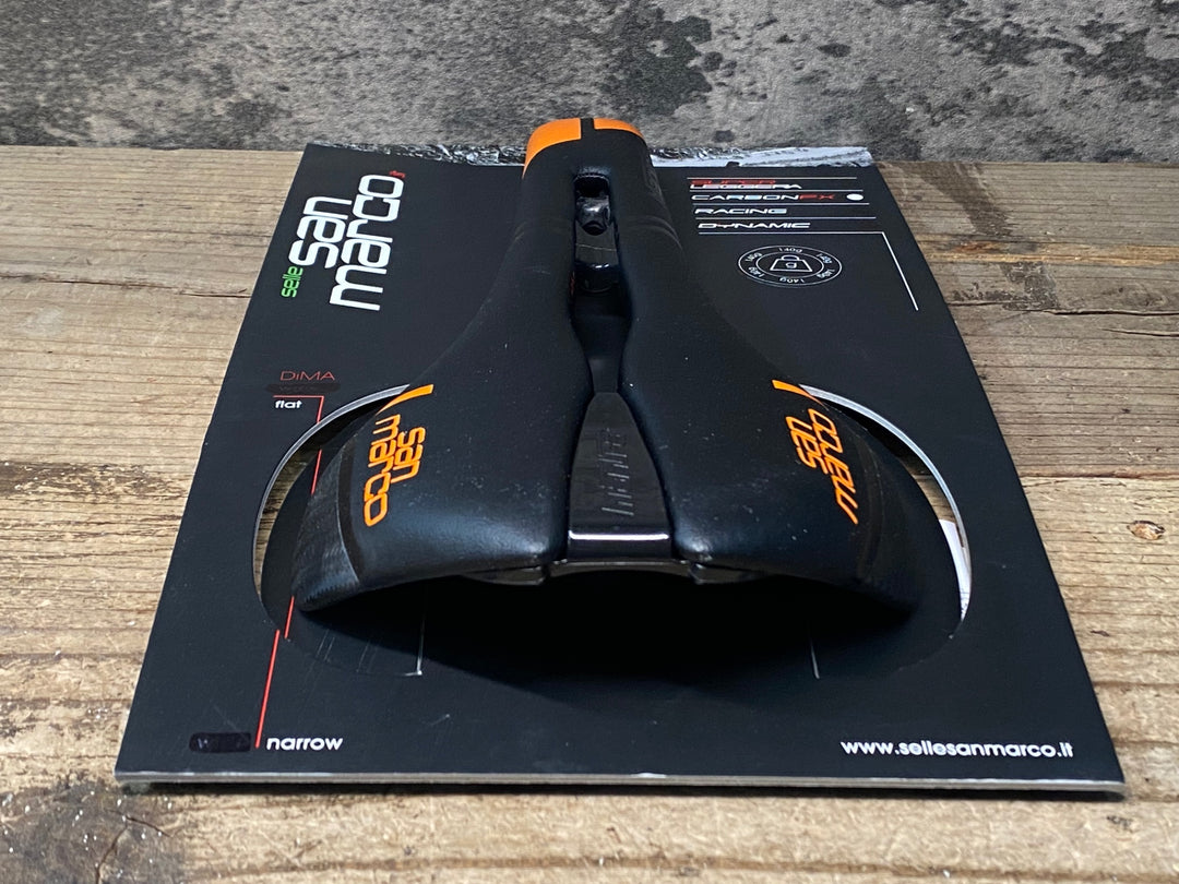 JR320 サンマルコ san marco MANTRA CARBON FX サドル 黒オレンジ NARROW CARBON レール