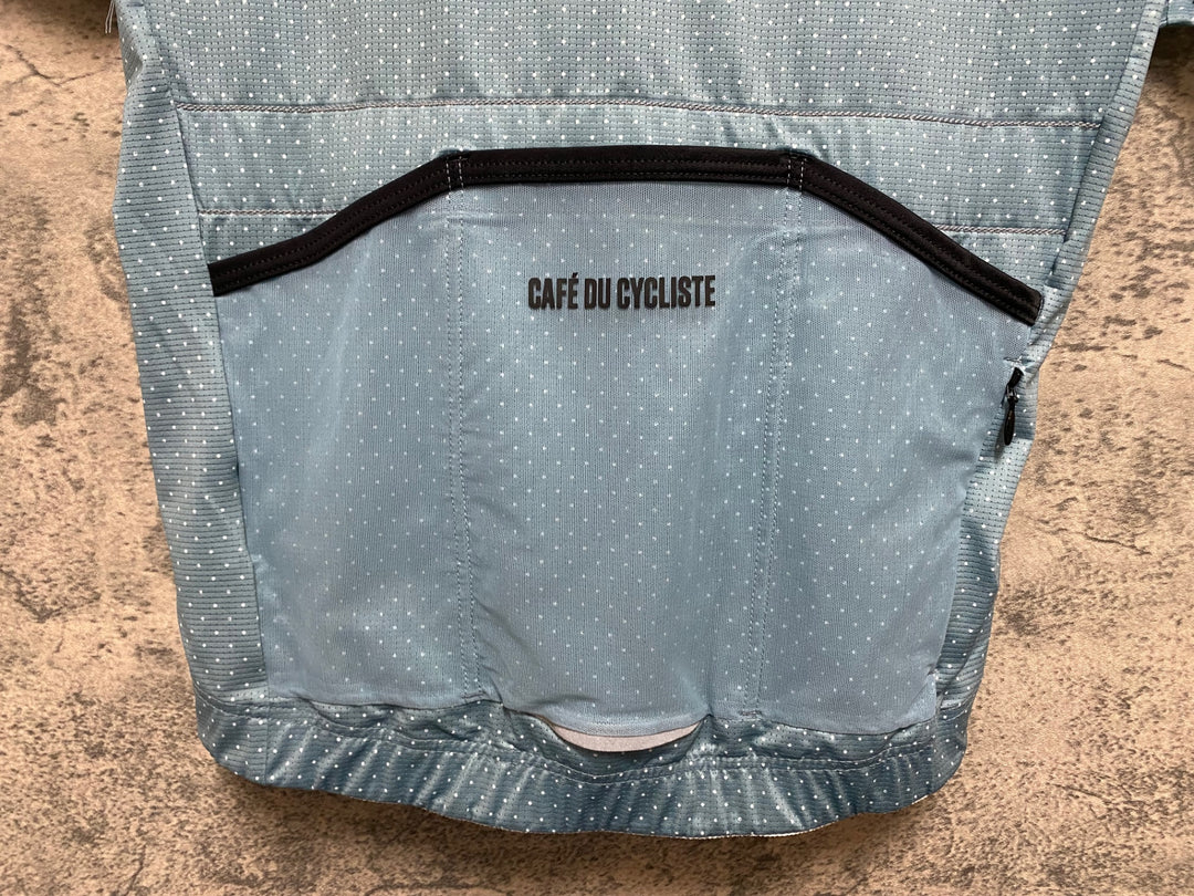 KS221 カフェドシクリステ cafe du cycliste FLEURETTE 半袖 サイクルジャージ 青 S