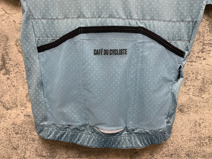 KS221 カフェドシクリステ cafe du cycliste FLEURETTE 半袖 サイクルジャージ 青 S