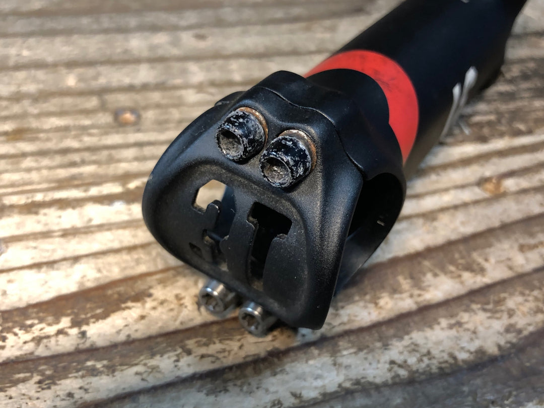 JU207 3T ARX Ⅱ PRO アルミ ステム 黒 120mm Φ31.8 OS 6° ※ハンドルクランプボルト錆び、非純正装着
