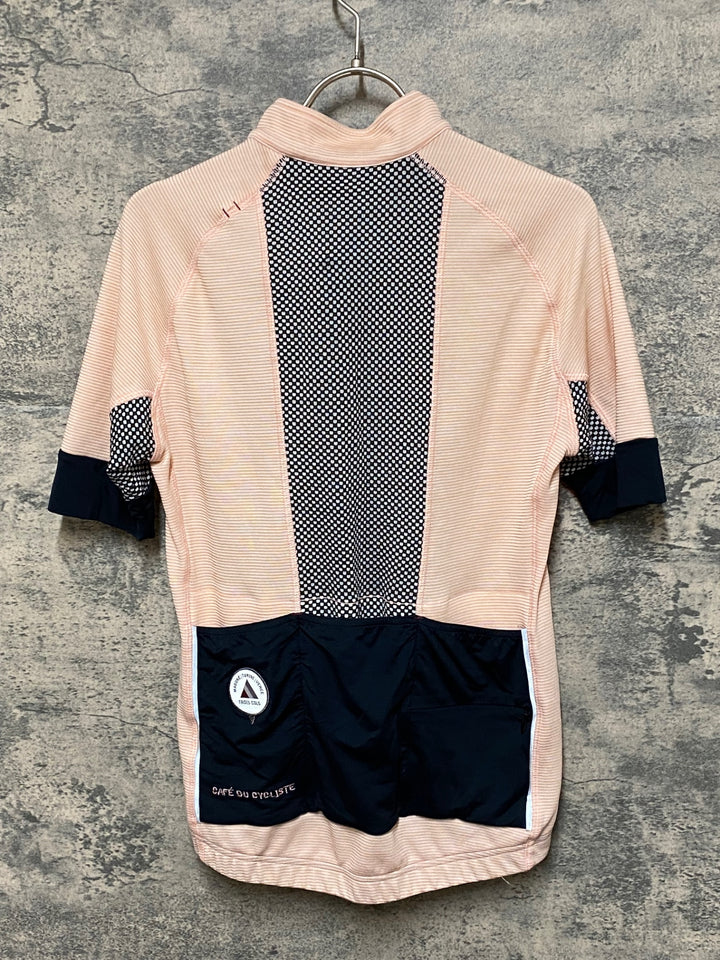 JN007 カフェドシクリステ Cafe du Cycliste LUCIENNE MEN 半袖 サイクルジャージ ピンク S