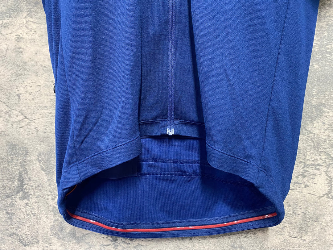 KC380 ラファ Rapha BREVET JERSEY Ⅱ 半袖 サイクルジャージ 茶 紺 M
