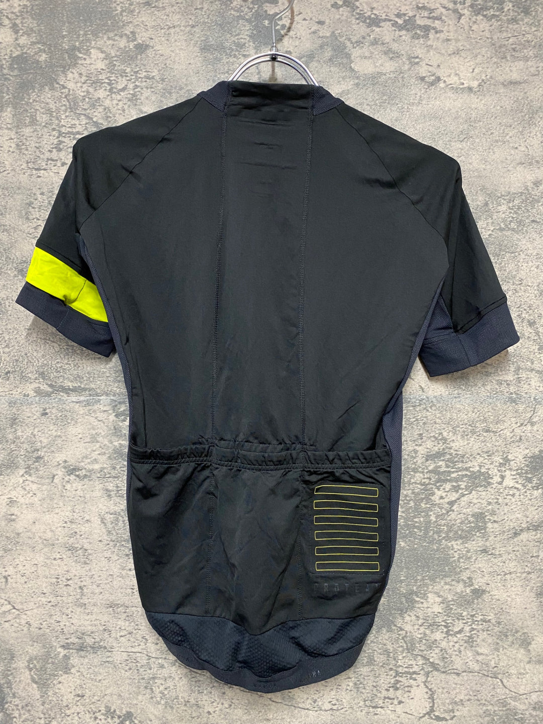 KD531 ラファ Rapha PRO TEAM JERSEY 半袖 サイクルジャージ 黒 黄 XS