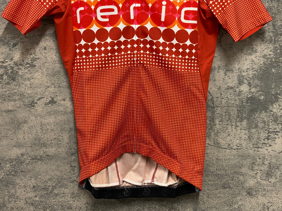 JV968 レリック reric Porca Standerd Jersey 半袖サイクルジャージ オレンジ S