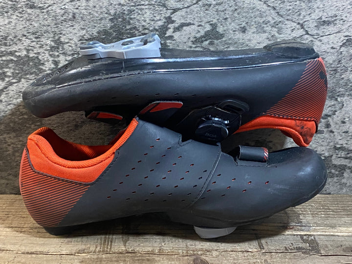 KC715 シマノ SHIMANO RP4 SHRP400 ビンディングシューズ 赤黒 EU41 3穴 ※汚れ ほつれあり
