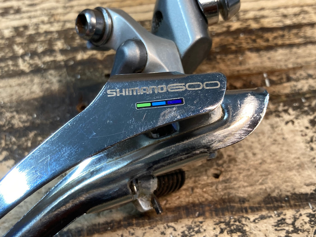 JH707 シマノ SHIMANO 600 2x7 前後ディレイラーセット ※劣化、傷大のためジャンク