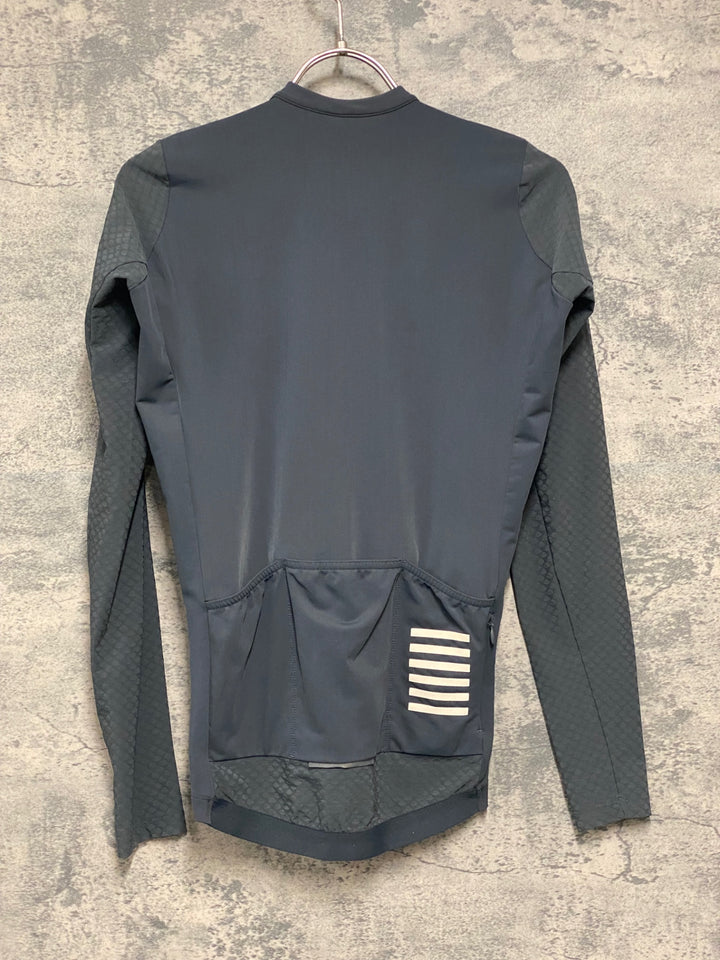 JW052 ラファ Rapha PRO TEAM LS AERO JERSEY 長袖サイクルジャージ グレー S 擦れ