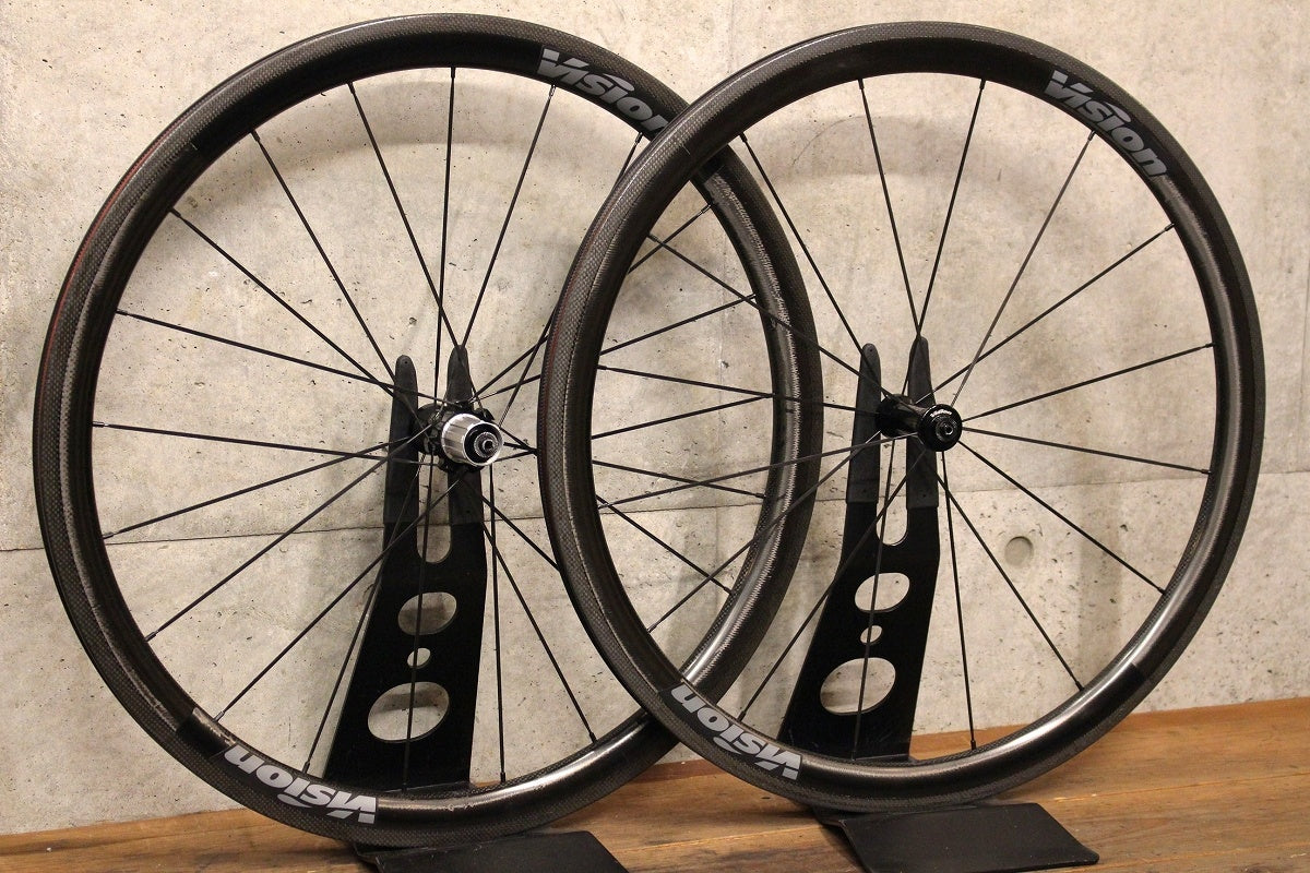 ヴィジョン VISION トライマックス TRIMAX CARBON 40 LTD カーボン クリンチャー ホイールセット シマノ 12/1 –  BICI AMORE ONLINE STORE