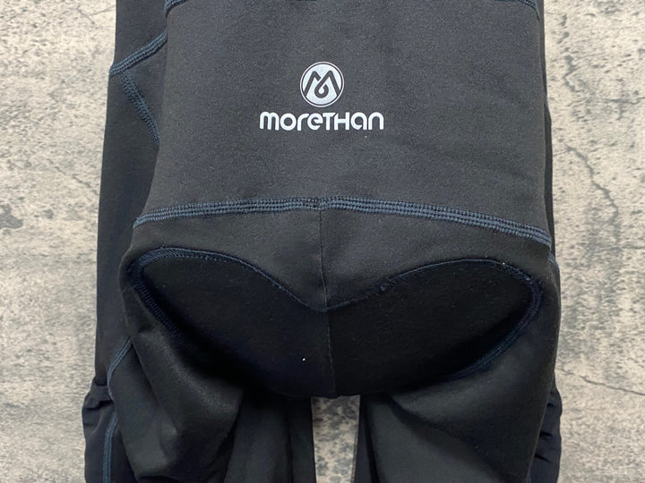 JW376 モーゼン Morethan ビブタイツ 黒 S 裏起毛