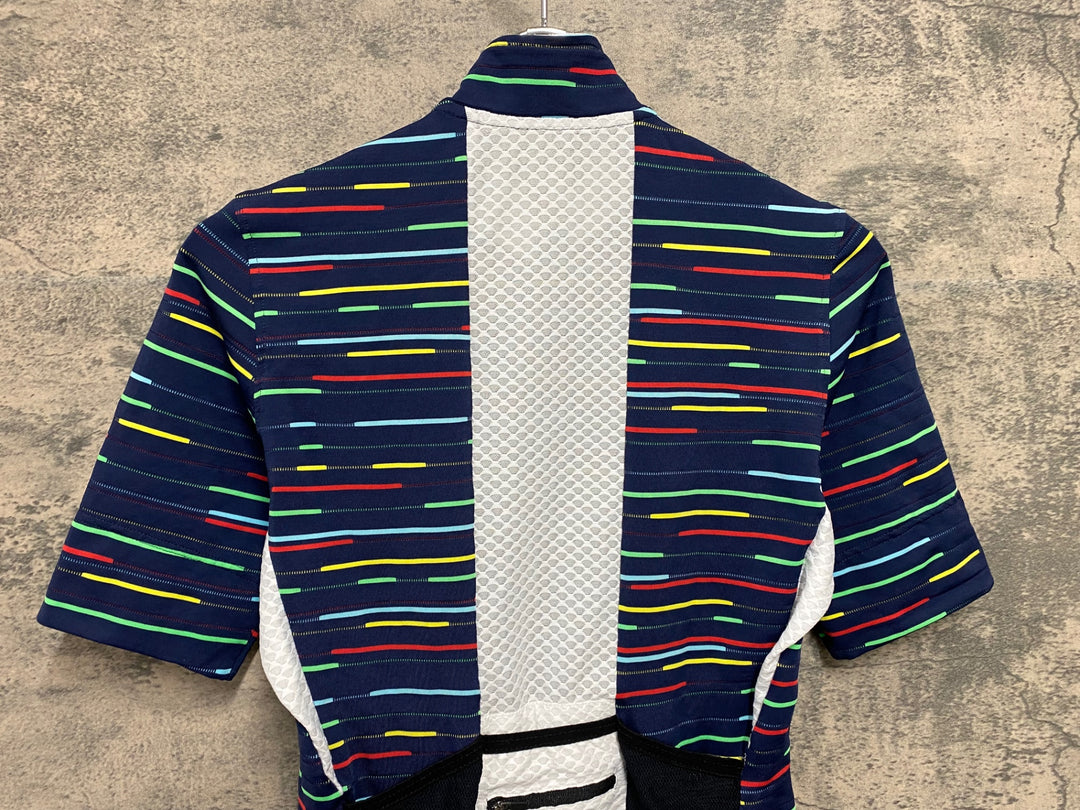 JM330 カフェドシクリステ CAFE DU CYCLISTE 半袖 サイクルジャージ XSサイズ 紺ベース