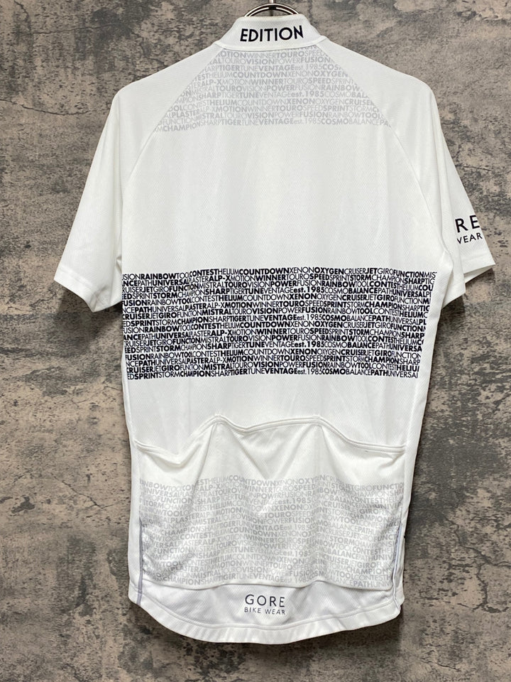 JX743 ゴア GORE BIKE WARE 半袖 サイクルジャージ 白 L