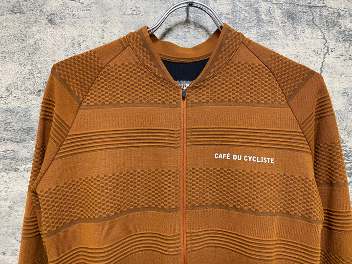 KS241 カフェドシクリステ cafe du cycliste Corinne 長袖 サイクルジャージ オレンジ S