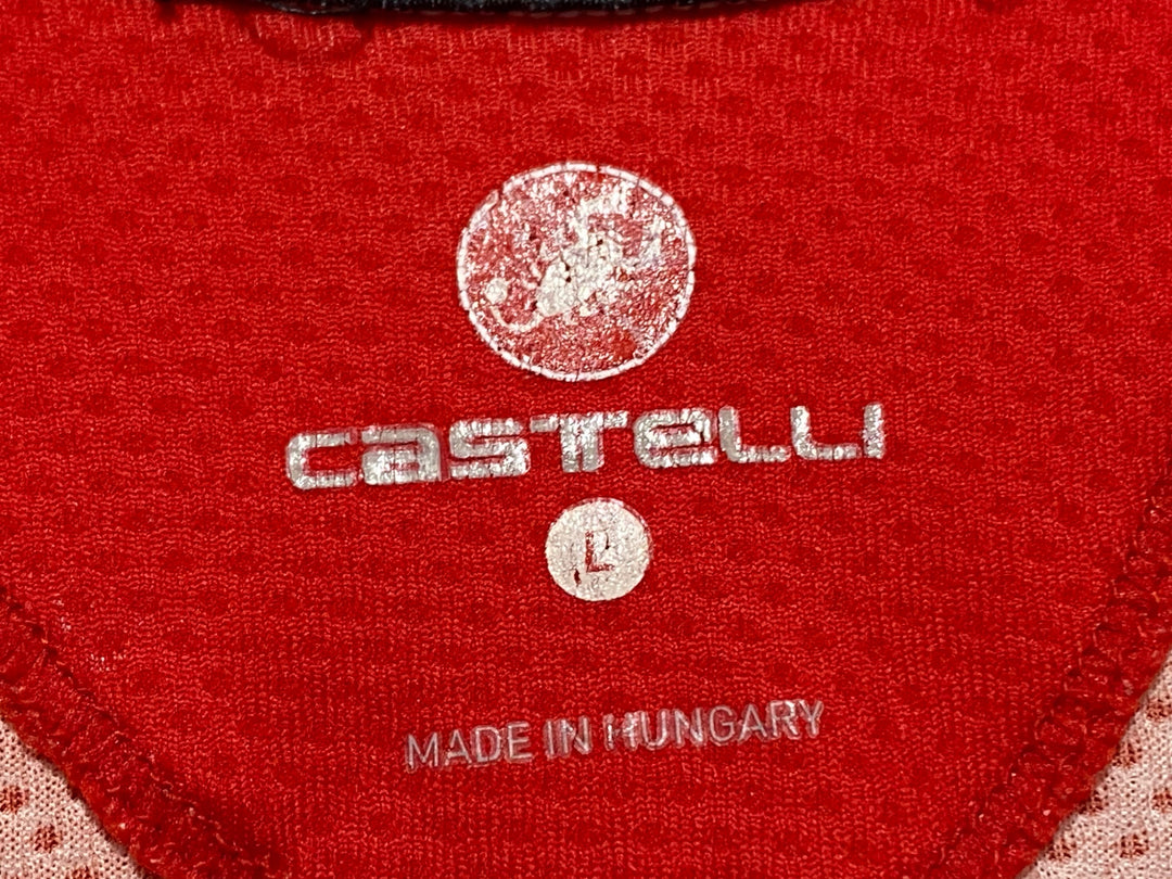 KN222 カステリ CASTELLI CLASSIFICA JERSEY 半袖 サイクルジャージ 赤 L