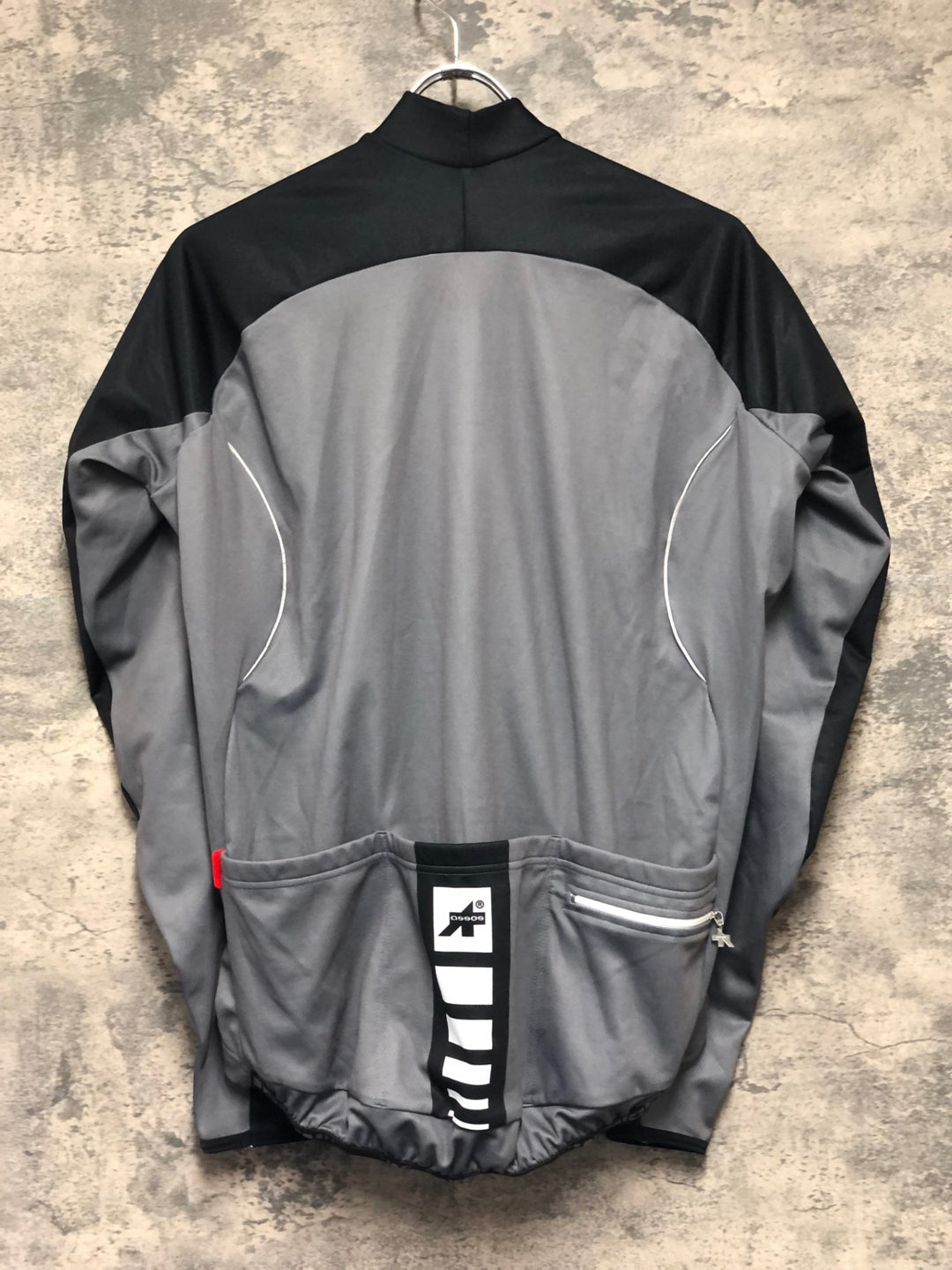 KP695 アソス ASSOS AIRBLOCK799 EVO 長袖 サイクルジャージ 黒 グレー L