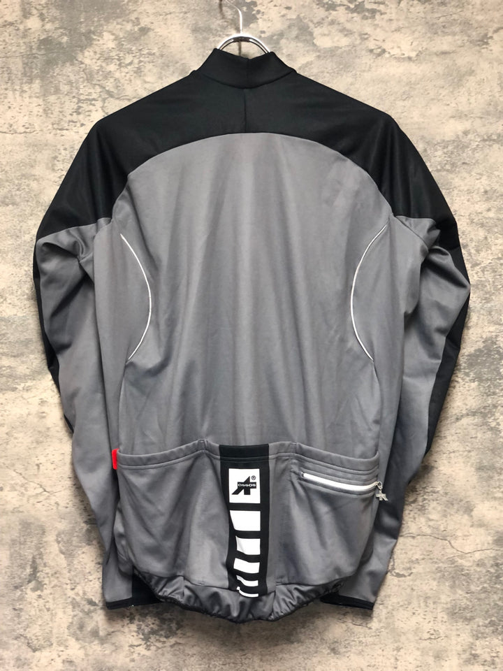 KP695 アソス ASSOS AIRBLOCK799 EVO 長袖 サイクルジャージ 黒 グレー L