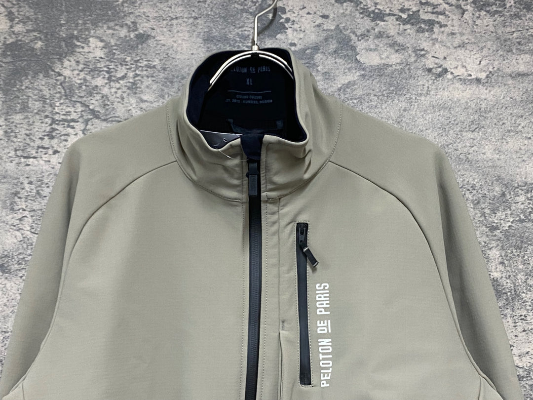 KK007 プロトンドパリ PELOTON DE PARIS BELGIAN SOFTSHELL JACKET 裏起毛 サイクルジャケット ベージュ XL