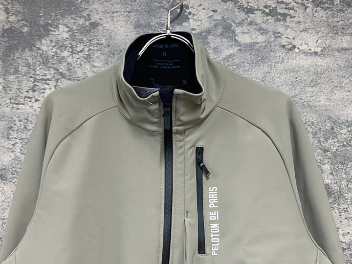 KK007 プロトンドパリ PELOTON DE PARIS BELGIAN SOFTSHELL JACKET 裏起毛 サイクルジャケット ベージュ XL