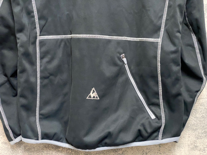JO209 ルコックスポルティフ le coq sportif 長袖 サイクルジャケット 黒 O 裏起毛