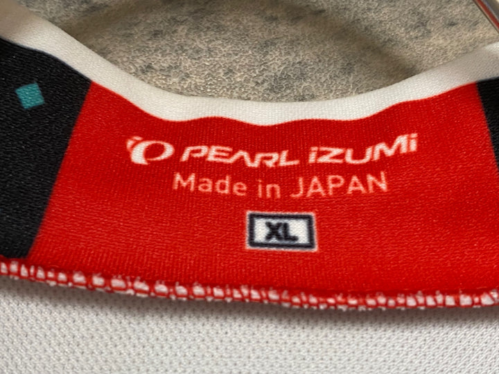 KL205 パールイズミ PEARL iZUMi 半袖 サイクルジャージ 白 赤 黒 XL