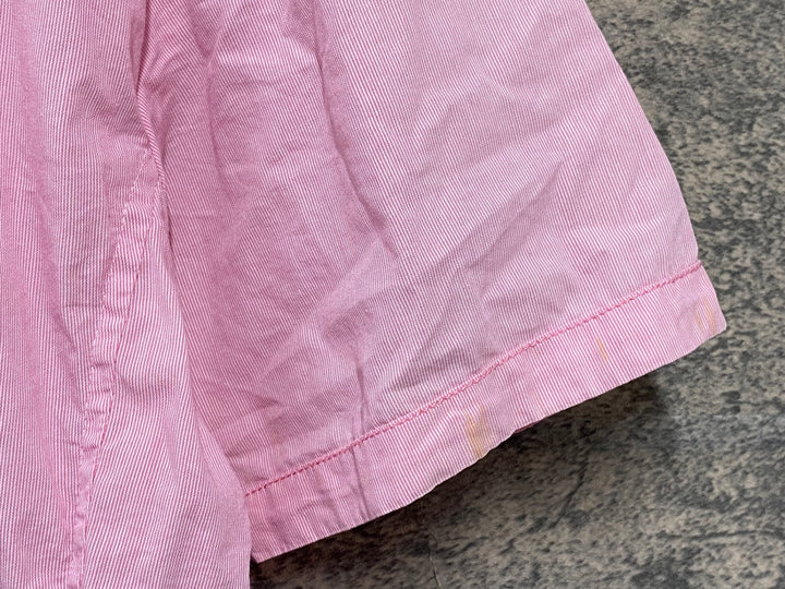 KD502 ラファ Rapha SHIRT SHORTS SLEEVE 半袖 シャツ ピンク L ※シミ