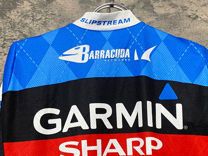 KB549 カステリ CASTELLI GARMIN 半袖 サイクルジャージ 青 M