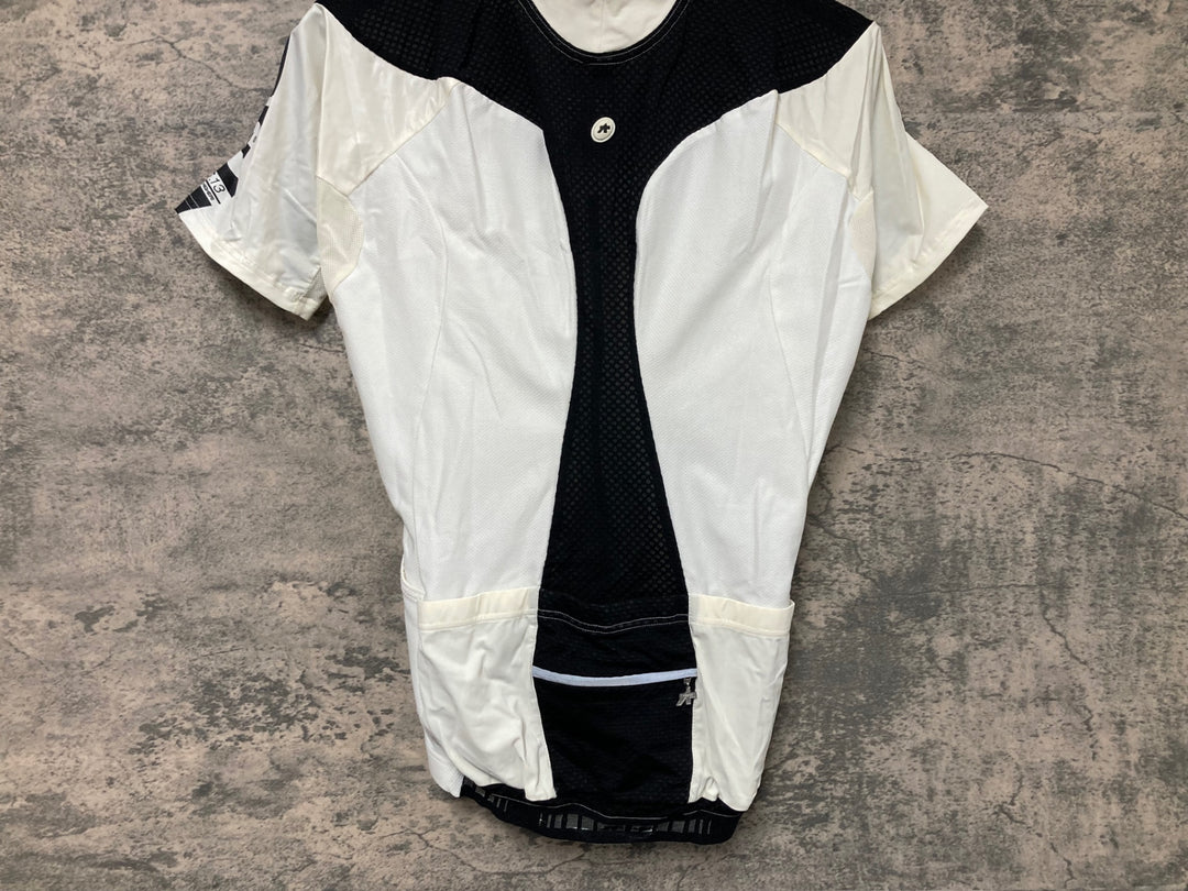 JR298 アソス ASSOS SS.13 半袖 サイクルジャージ 白 M