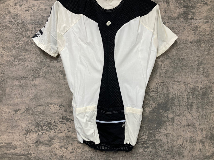 JR298 アソス ASSOS SS.13 半袖 サイクルジャージ 白 M