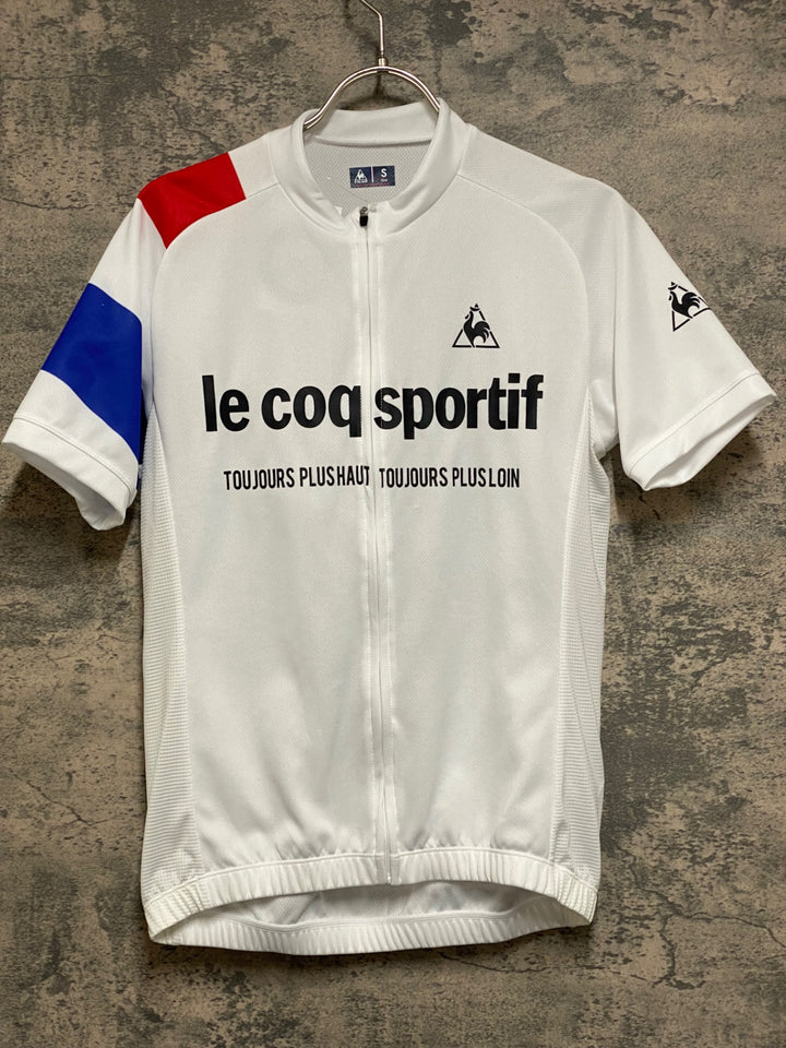 JP154 ルコックスポルティフ le coq sportif 半袖 サイクルジャージ 白 S