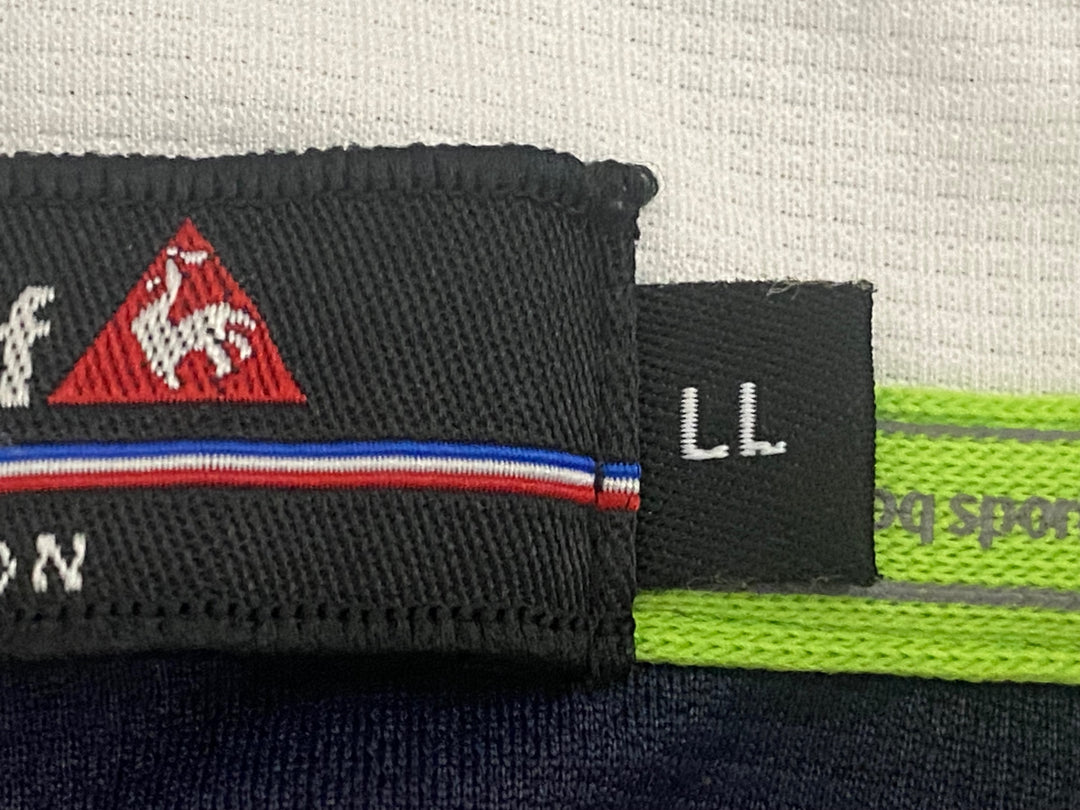 JO220 ルコックスポルティフ le coq sportif 半袖 シャツ ハーフジップ 紺 LL