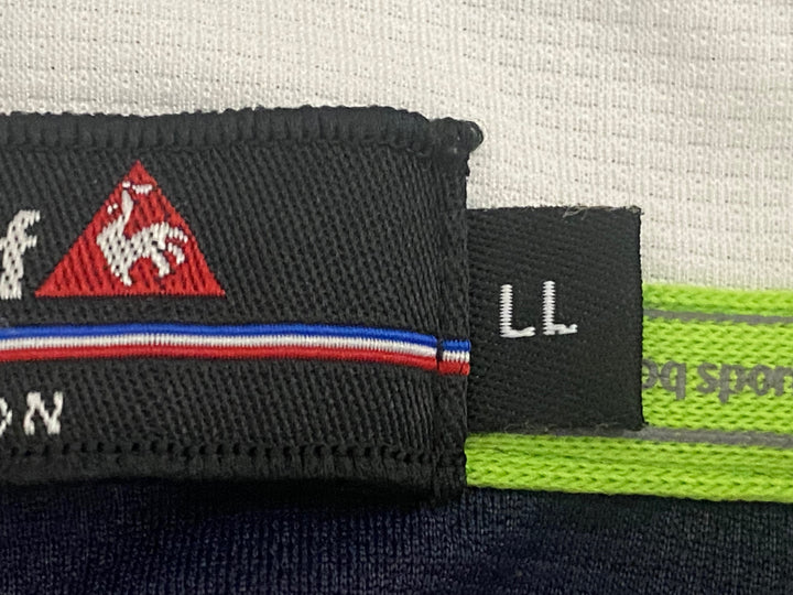 JO220 ルコックスポルティフ le coq sportif 半袖 シャツ ハーフジップ 紺 LL